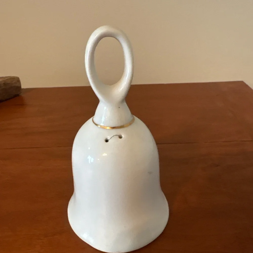 Vintage Porcelain Bell – Forget-Me-Not Alaska State Flower